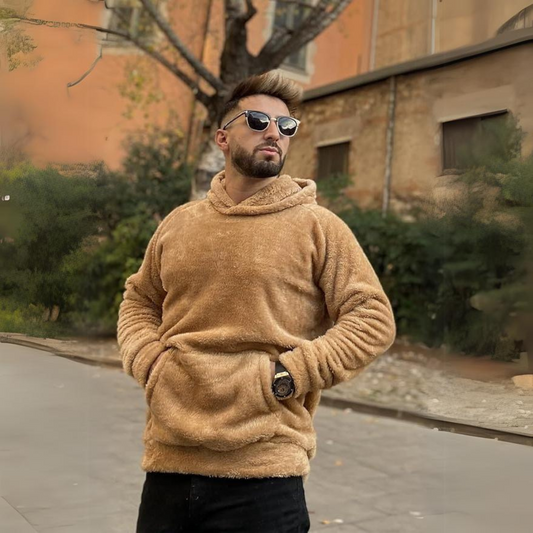 Stijn | Warm, fluffy hoodie for men