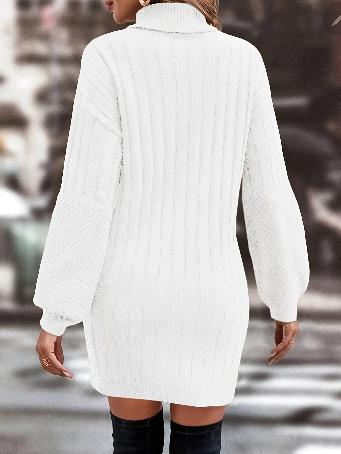 Clara™ Knitted Turtleneck Dress