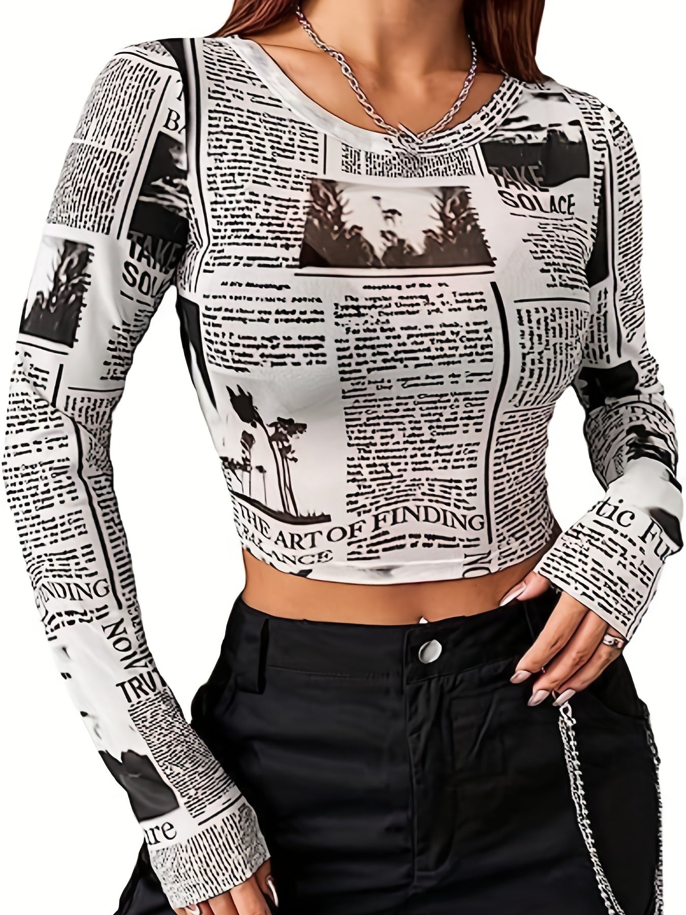 Nova™ Streetstyle Newsprint Top