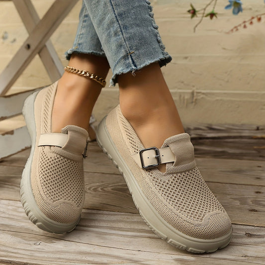 Mira - Orthopedic Stretch Slip-On with Buckle Detail