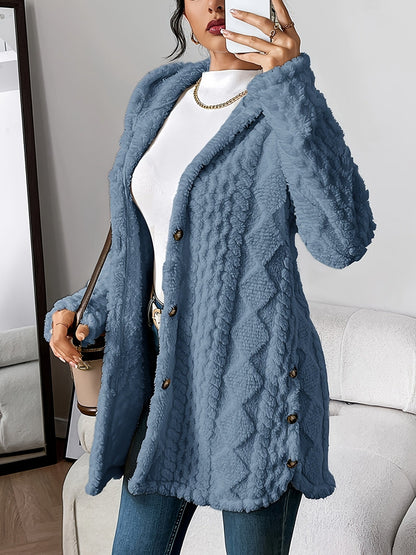 Flufféa™ Button Cozy Coat