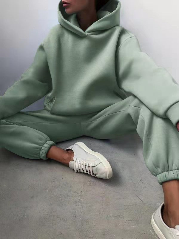 2-piece jogging set - oversized tracksuit with hoodie and sweatpants
