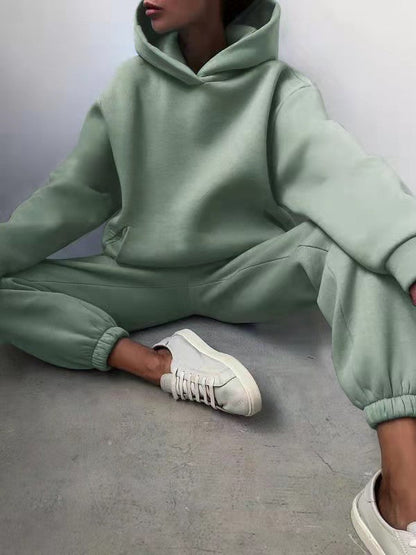 2-piece jogging set - oversized tracksuit with hoodie and sweatpants
