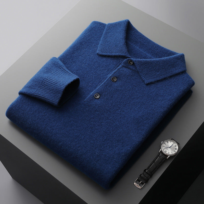 Savini™ Cashmere Polo Shirt | long sleeves