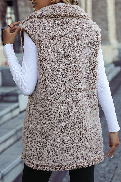 Daniela - Fleece vest with buttons
