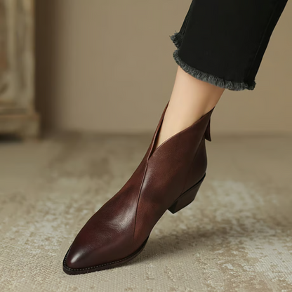 Luna - Leather Midi Boots