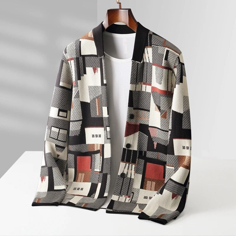 Nouveau™ Abstract Knitted Cardigan