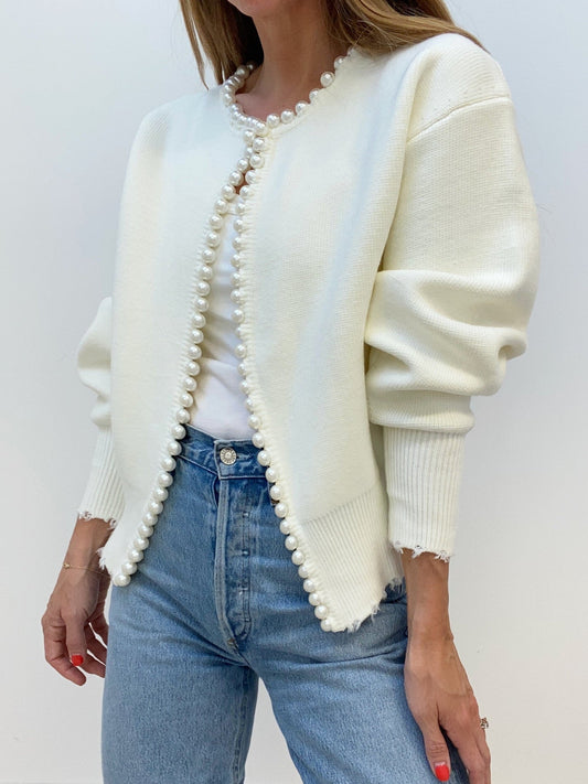Amélie – Cardigan with Pearls