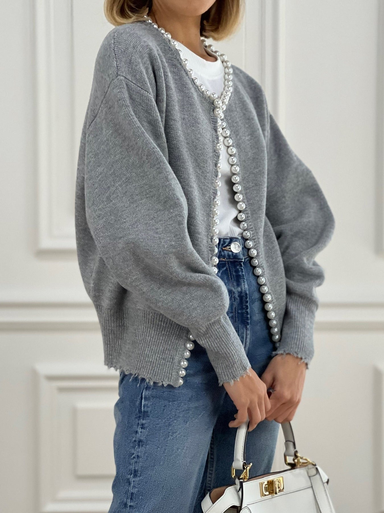 Amélie – Cardigan with Pearls