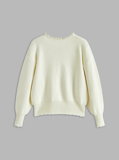 Amélie – Cardigan with Pearls