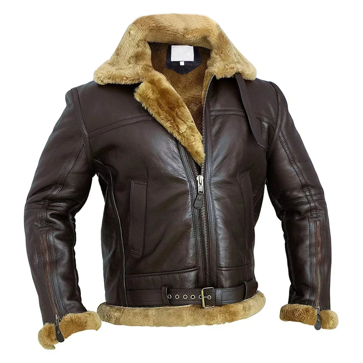 Léo™ | Comfortable vintage vegan leather pilot jacket