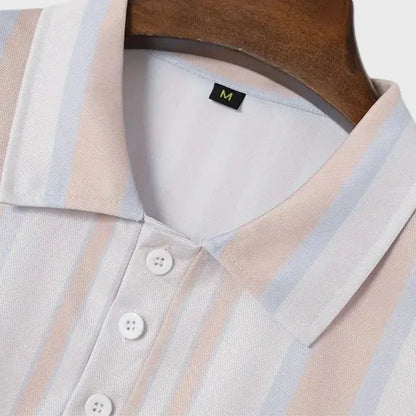 Sefu | Striped men's polo shirt