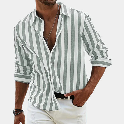Nyke | Long striped men's shirt