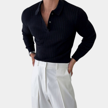 Sem | Long Sleeve Knitted Polo 