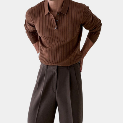 Sem | Long Sleeve Knitted Polo 