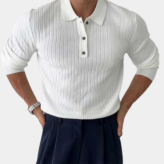 Sem | Long Sleeve Knitted Polo 