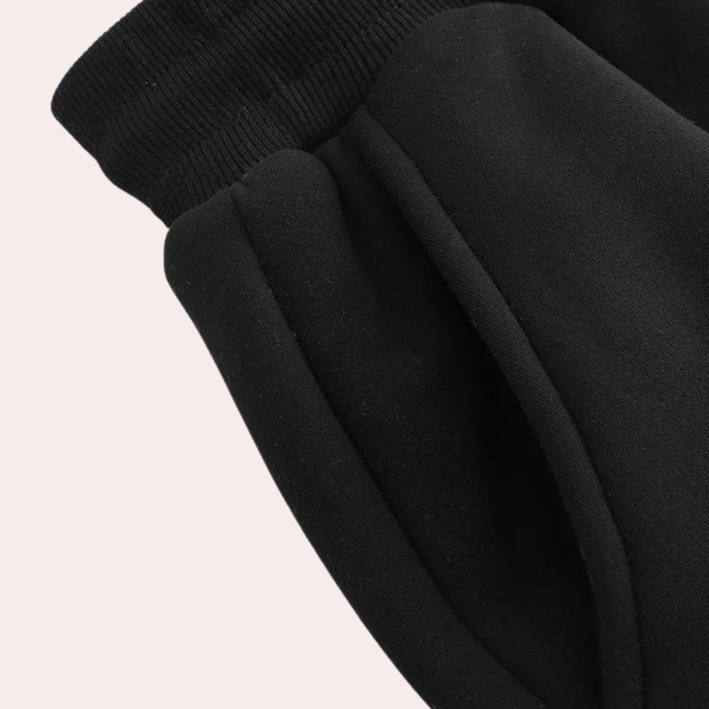 2-piece loungewear set - soft women's fleece sweatshirt and joggers