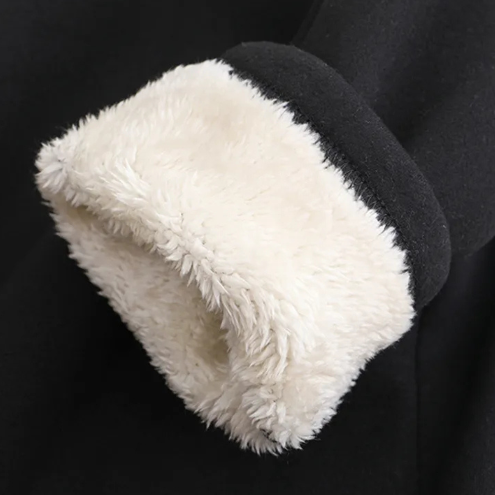 2-piece loungewear set - soft women's fleece sweatshirt and joggers