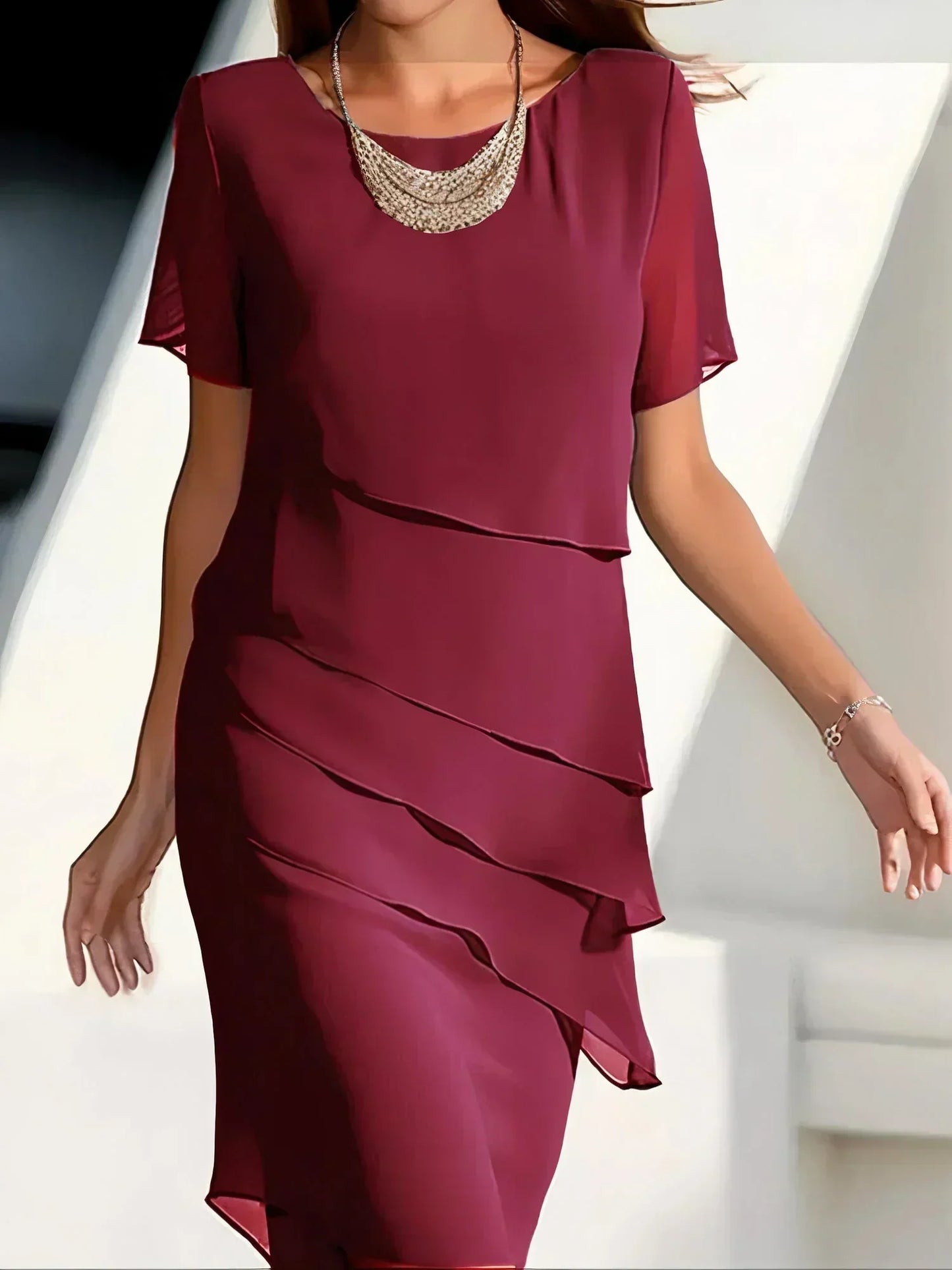 Lena | Elegant dress with ruffles 