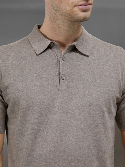 Ivo | Cotton knitted polo shirt