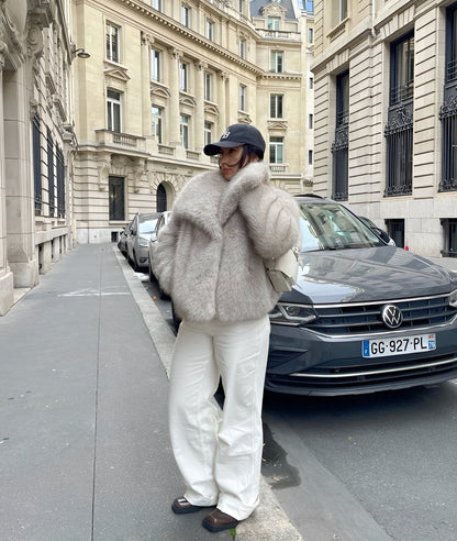Sofia | Fashionable faux fur coat for women