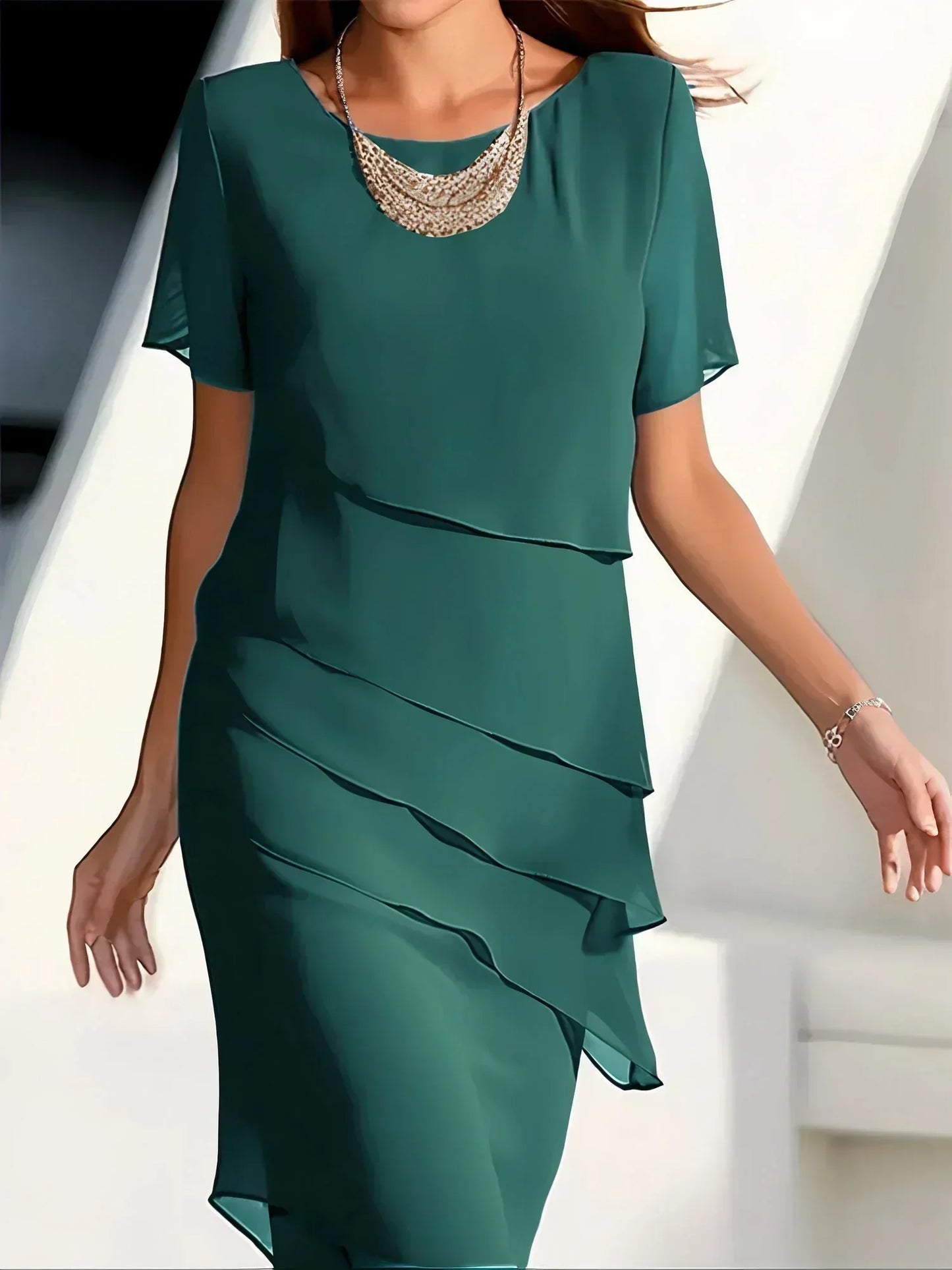Lena | Elegant dress with ruffles 