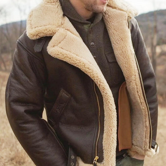 Léo™ | Comfortable vintage vegan leather pilot jacket