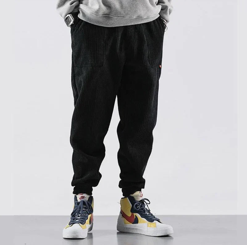 Larry | Comfortable Corduroy Jogging Pants