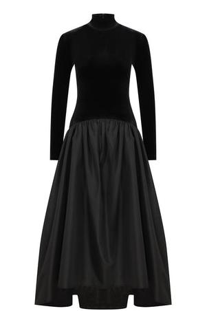 Adelaide™ - Black Long Sleeve Maxi Dress