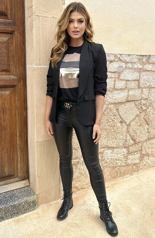 Demelza | Leather Pants