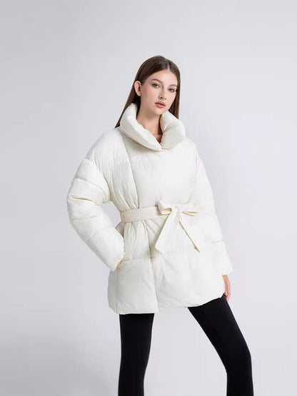 Fiora™ Winter Coat with Elegant Tie Closure