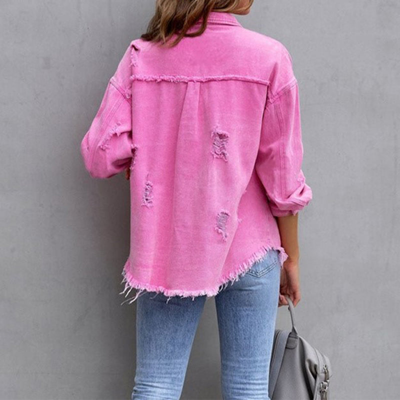 Vera | Denim Jacket with a Worn Look