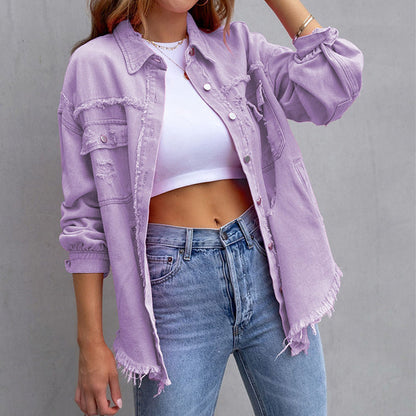 Vera | Denim Jacket with a Worn Look