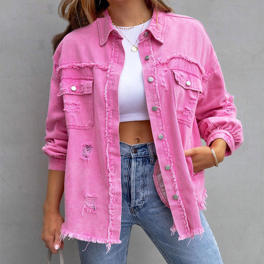 Vera | Denim Jacket with a Worn Look
