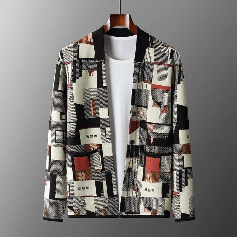 Nouveau™ Abstract Knitted Cardigan