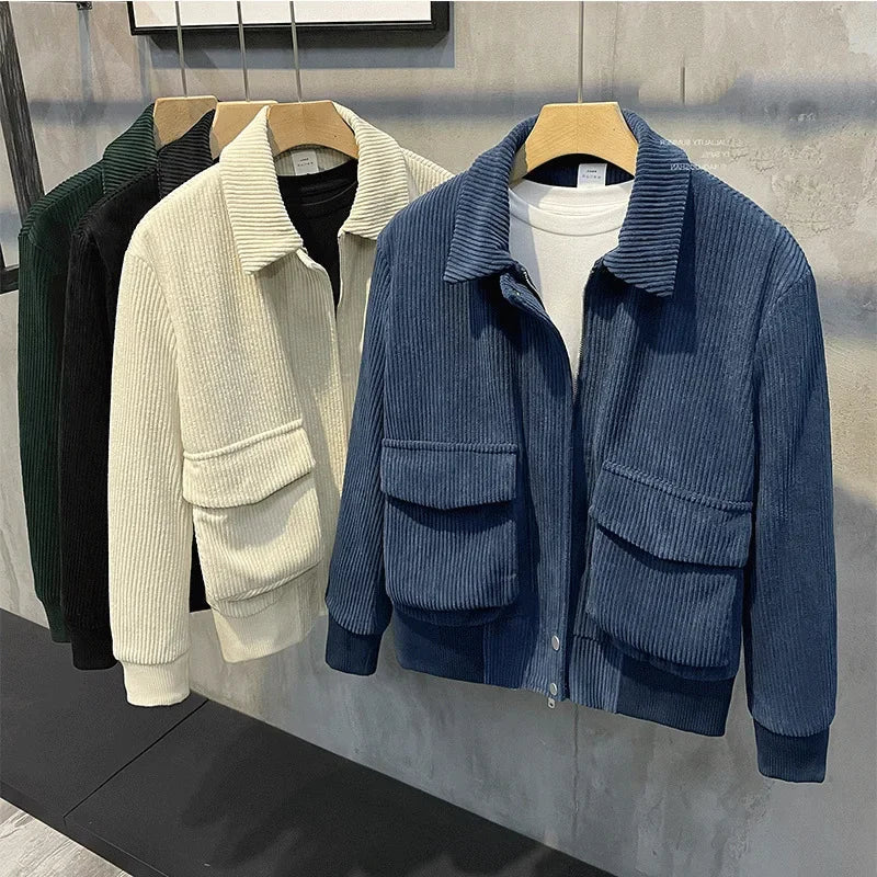 Logan | Luxury Corduroy Korean Jacket for Men