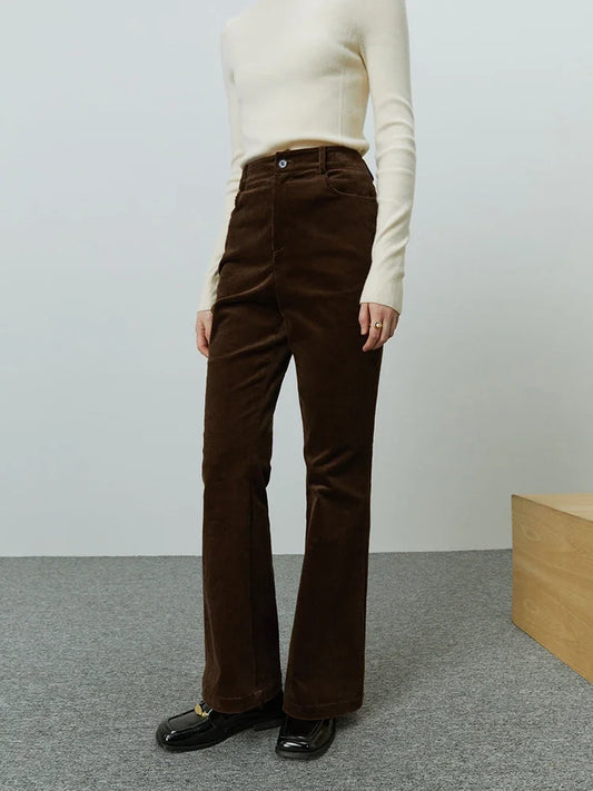 Aleza | Office Lady Corduroy Pants for Women