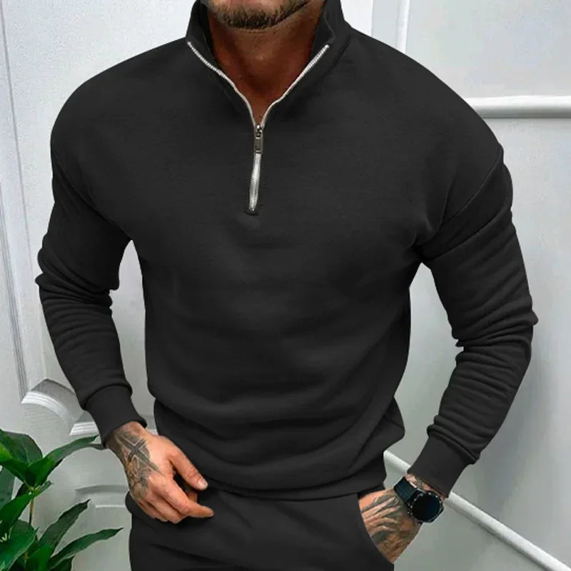 Loek | Knitted Half Zip Sweater