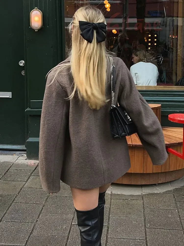 Iris | Double-Breasted Wool Coat For Jacket