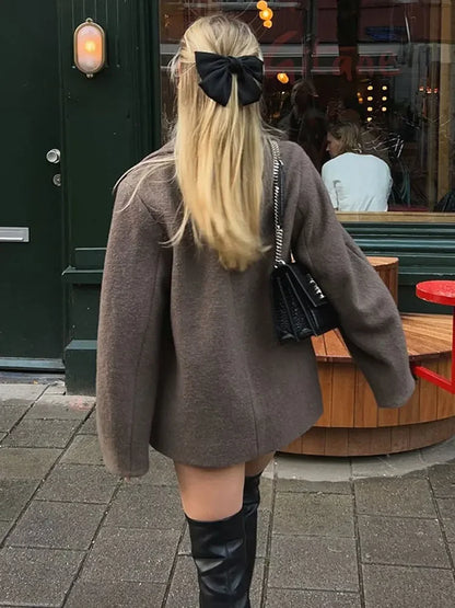 Iris | Double-Breasted Wool Coat For Jacket