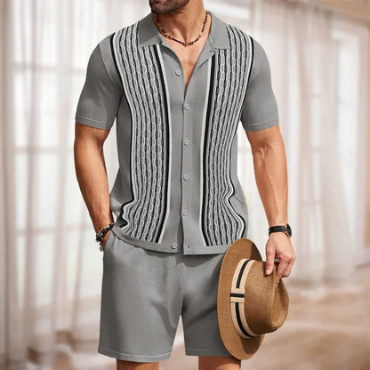 Saquon | Summer two-piece set with short sleeves