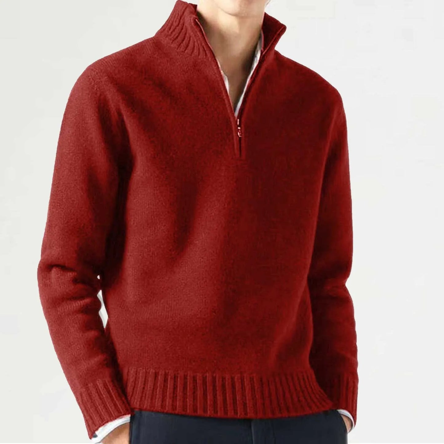 Warm half-zip sweater for men | Onni