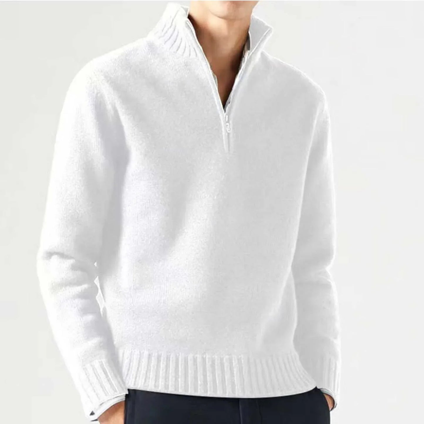 Warm half-zip sweater for men | Onni