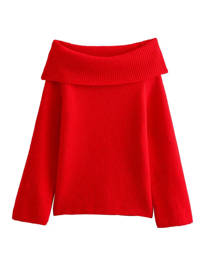 Onni | Fashionable strapless off-the-shoulder sweater for women