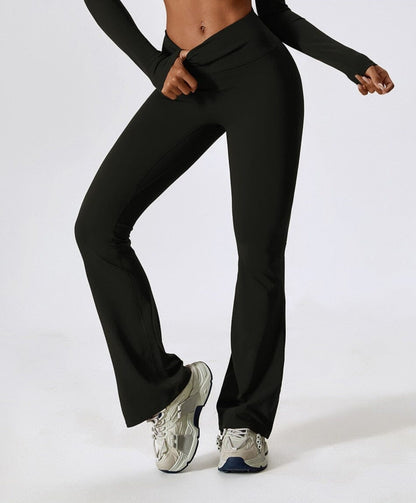 Flex™ - Flared High-Waist Fitness Leggings 