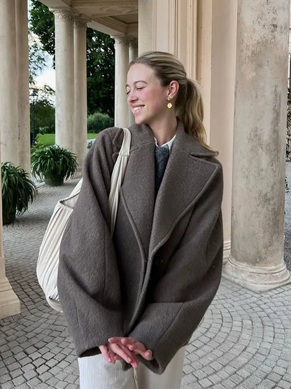 Iris | Double-Breasted Wool Coat For Jacket