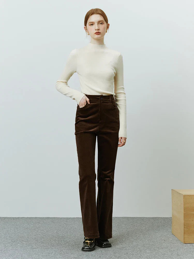 Aleza | Office Lady Corduroy Pants for Women