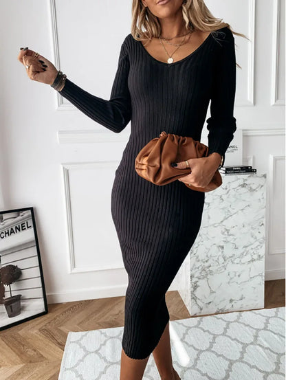 Onni | Women's ribbed knitted dress
