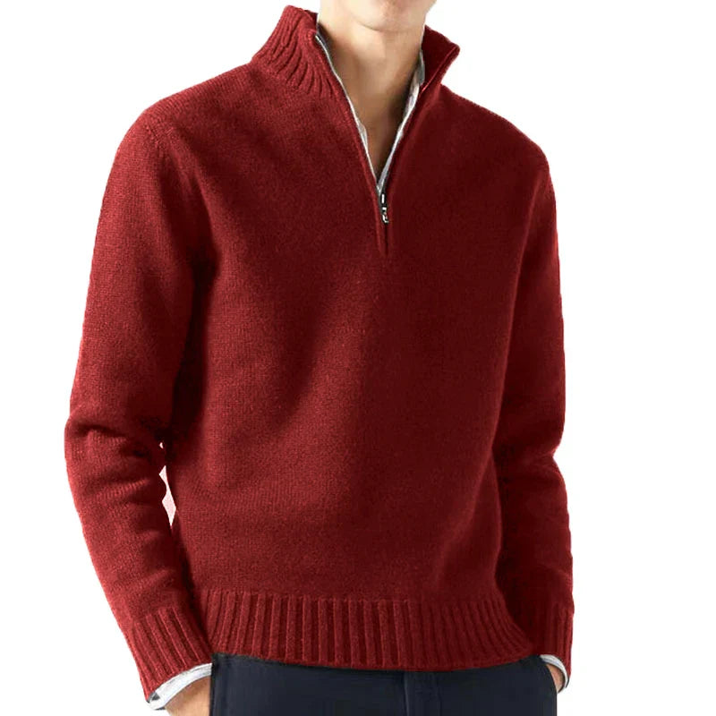 Trendy men's half-zip sweater | Onni