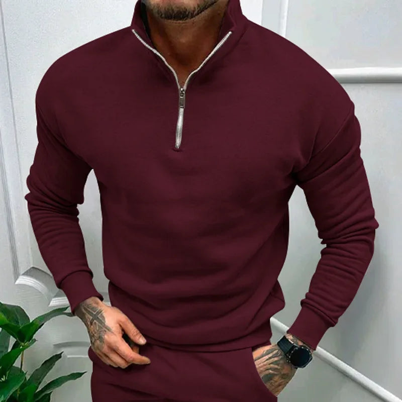 Loek | Knitted Half Zip Sweater